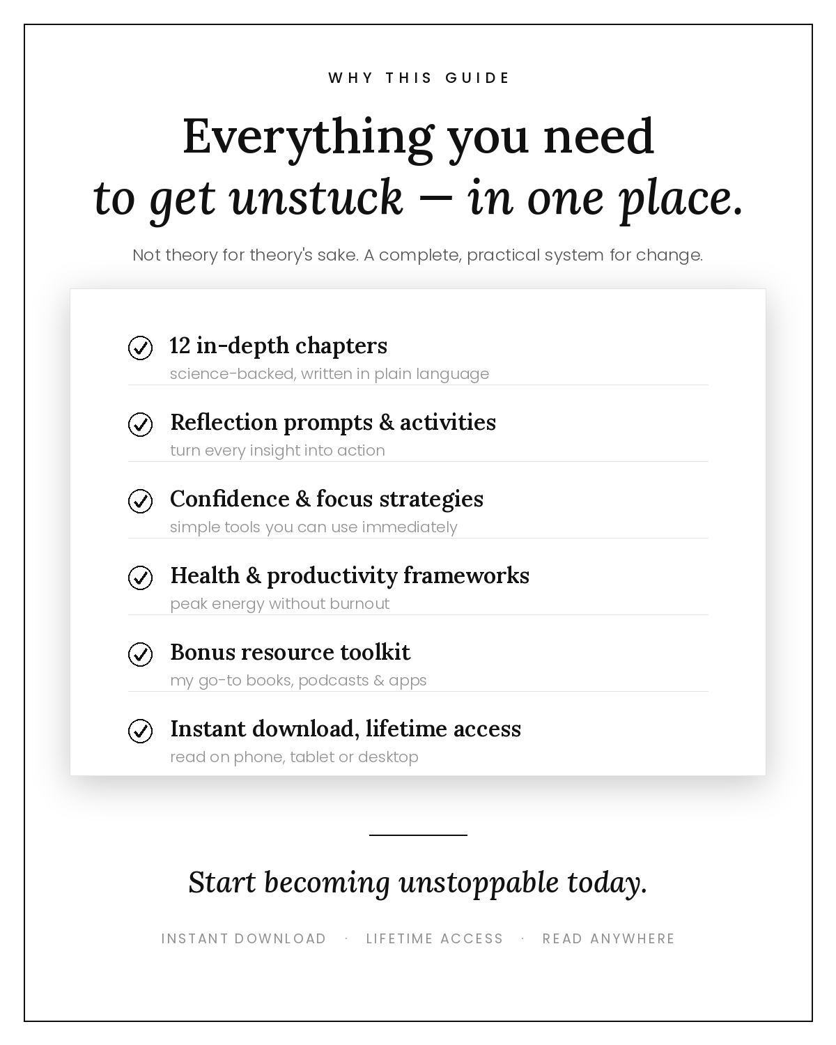 Becoming Unstoppable Ebook